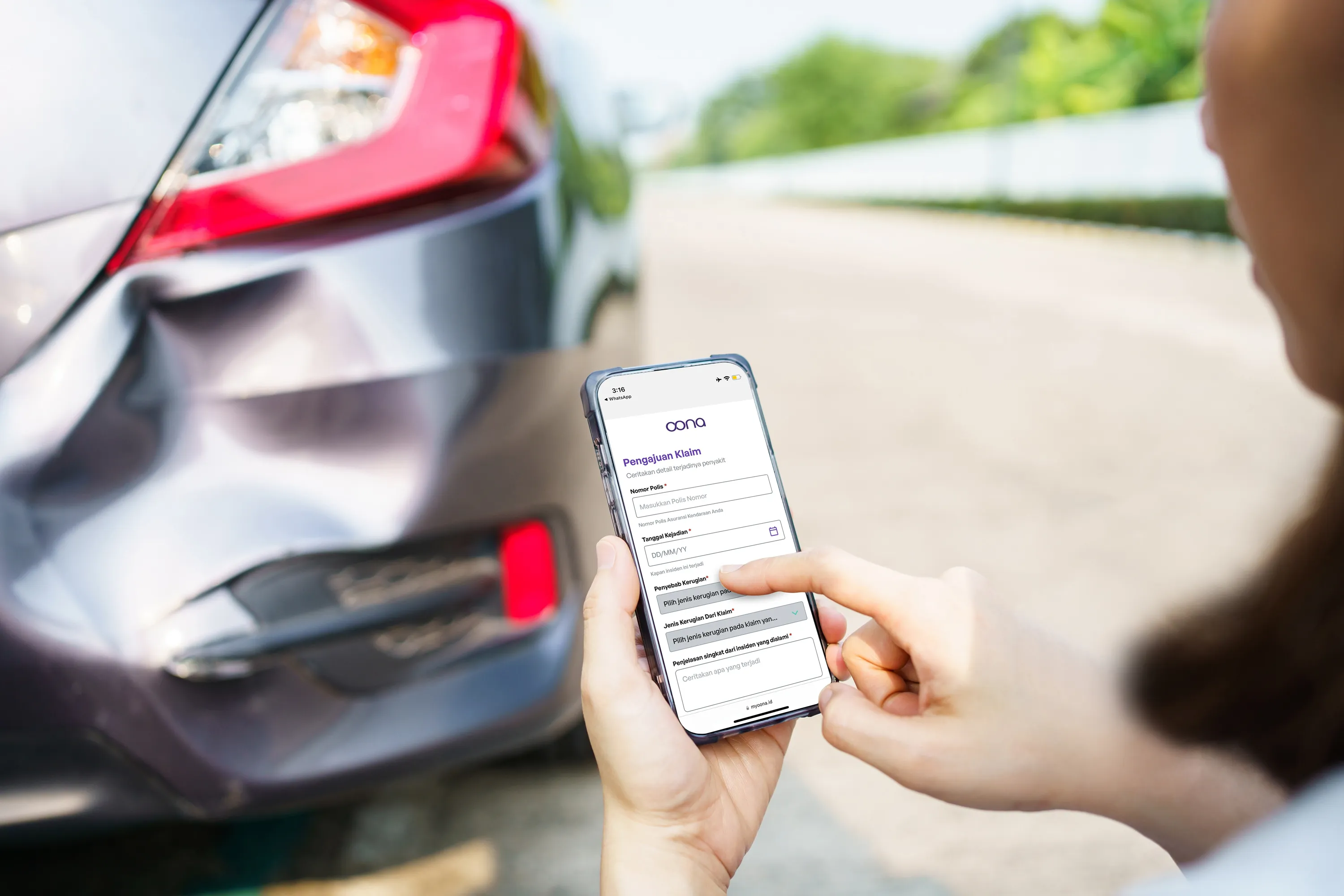 Langkah setelah kecelakaan mobil