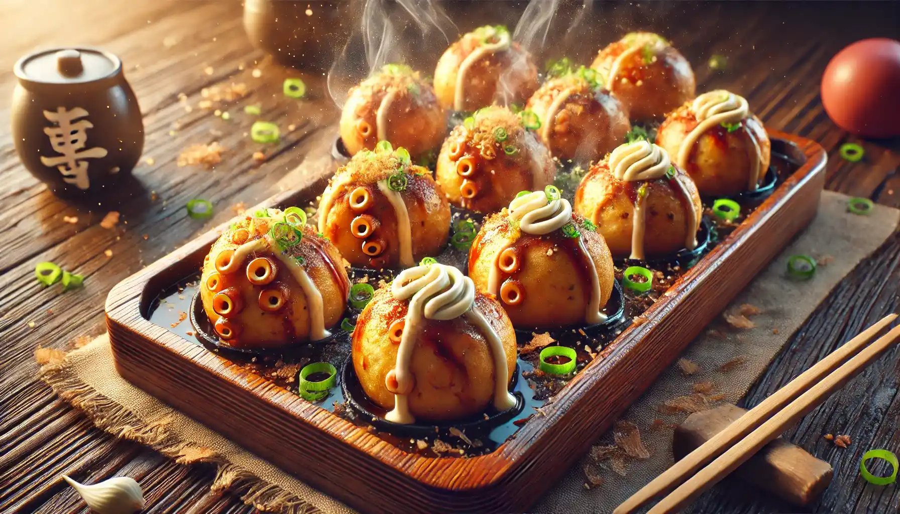 Nikmati makanan khas musim dingin seperti takoyaki